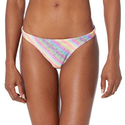 ARENA Rulebreaker Free Brief Bikini Bottoms Athletic Sport Swimsuit for Women, Paparazzi, Large