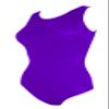 Sookie Active Basic Tank Leotard (PURPLE, Ladies 2X-Large) view 2
