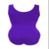 Sookie Active Basic Tank Leotard (PURPLE, Ladies 2X-Large) view 3