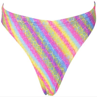 ARENA Rule Breaker Real Brief MaxLife Bikini Bottom, Paparazzi Multi, XX-Small