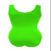 Sookie Active Basic Tank Leotard (LIME, Ladies Medium) view 3