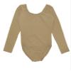 Sookie Active Basic Long Sleeve Leotard (NUDE, Youth 8-10) view 1