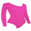 Sookie Active Basic Long Sleeve Leotard (HOT PINK, Ladies X-Large) view 2