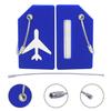 Silicone Luggage Tag with Name ID Card Perfect to Quickly Spot Luggage Suitcase (Plane 2Pcs Blue) view 2