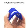Silicone Luggage Tag with Name ID Card Perfect to Quickly Spot Luggage Suitcase (Plane 2Pcs Blue) view 3