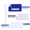 Silicone Luggage Tag with Name ID Card Perfect to Quickly Spot Luggage Suitcase (Plane 2Pcs Blue) view 4