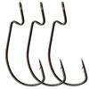 30pcs Fishing Hook Wide Gap Jig Fishing Hook Set Bass Hook Offset Worm Hooks (4/0) view 1