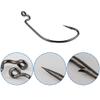 30pcs Fishing Hook Wide Gap Jig Fishing Hook Set Bass Hook Offset Worm Hooks (4/0) view 4
