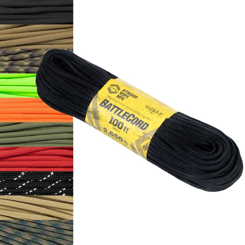5.6mm BattleCord Ultra Strong & Tough Rope 2650lb Tensile Strength USA Made