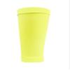 CrossBones Sports Compression Shin Guard Sleeves for Soccer  Youth & Adult  2 Pair Pack (Neon Yellow) view 1