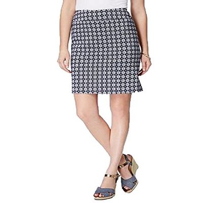 Charter CIub Pull On Skort Mint Aqua Combo 16