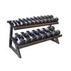 Live Well Two Tier Shelf Dumbbell Rack view 1