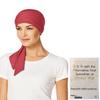 Bundle - 2 Items: Mantra Long Scarf by Christine Headwear (Item #1), Christy's Wigs Q & A Booklet (Item #2) - Color: Red view 1