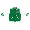 Creative Knitwear College Baby Letterman Varsity Jacket - Notre Dame Leprechaun Logo - Kelly - 24 Months view 1