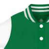 Creative Knitwear College Baby Letterman Varsity Jacket - Notre Dame Leprechaun Logo - Kelly - 24 Months view 2