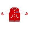Creative Knitwear College Baby NCAA Officially Licensed Letterman Varsity Jacket - SMU SMU Script Logo - Red - 3T view 1