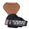 2018 Cobra Grips Flex Model Weight Lifting Gloves Heavy Duty Straps Alternative Power Lifting Hooks Best for Deadlifts with Padded Wrist Wrap Support Bodybuilding (Large, Brown Leather) view 3