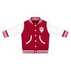 Creative Knitwear College Baby NCAA Officially Licensed Letterman Varsity Jacket - Indiana Logo - Crimson - 3-6 Months view 1