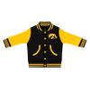Creative Knitwear College Baby Letterman Varsity Jacket - Iowa Hawkeyes Logo - Black/Gold - 3-6 Months view 1