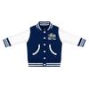 Creative Knitwear College Baby Letterman Varsity Jacket - Notre Dame Leprechaun Logo - Navy - 3-6 Months view 1