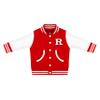 Creative Knitwear College Baby NCAA Officially Licensed Letterman Varsity Jacket - Rutgers Logo - Red - 4T view 1