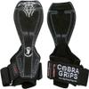 2018 Cobra Grips Flex Model Weight Lifting Gloves Heavy Duty Straps Alternative Power Lifting Hooks Best for Deadlifts with Padded Wrist Wrap Support Bodybuilding (Small, Black Leather) view 1