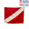 2x3' Diver Down (Scuba Skin Diver) Nautical Boat Signal Flag, Made in USA view 2