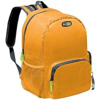 GIO'STYLE 17L Orange, Blue, Yellow Polyester Cooler with Aluminum Coating, Cool Box and Cool Bags, 10.24"D x 7.09"W x 15.75"H, True Lid
