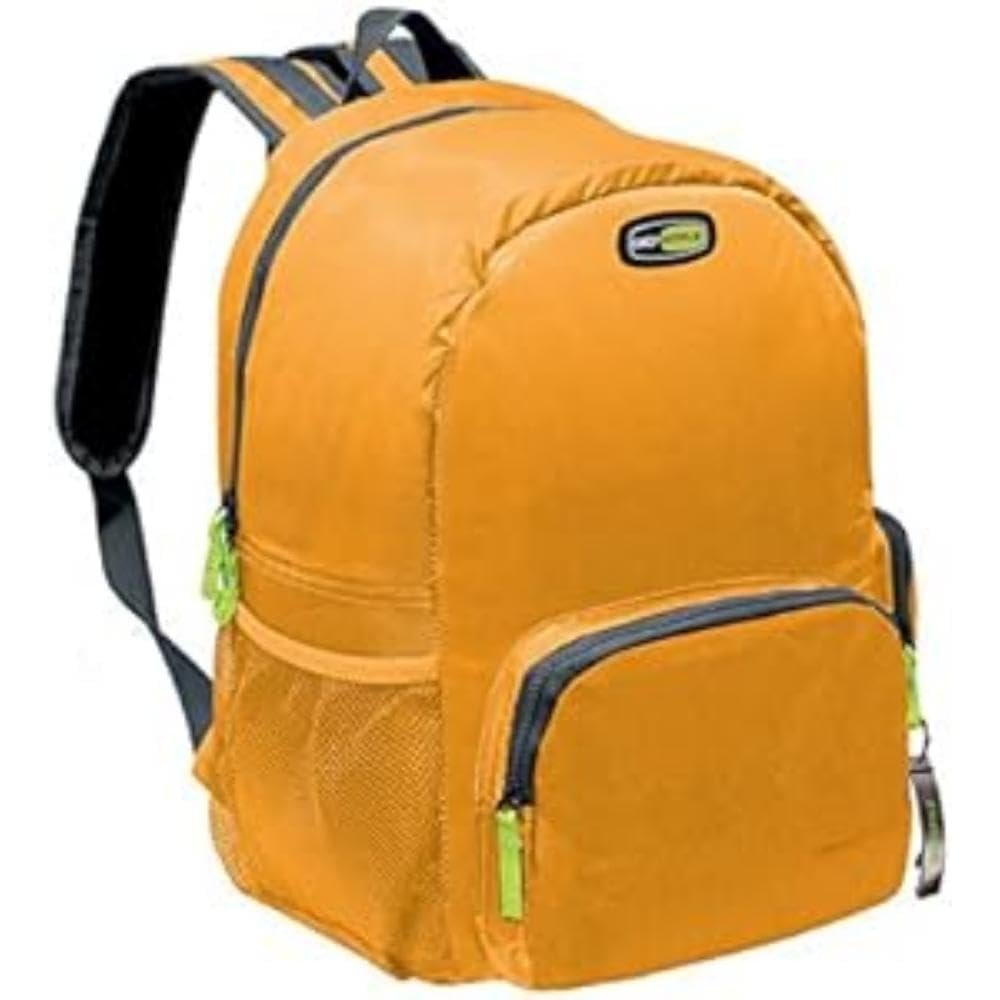 GIO'STYLE 17L Orange, Blue, Yellow Polyester Cooler with Aluminum Coating, Cool Box and Cool Bags, 10.24"D x 7.09"W x 15.75"H, True Lid
