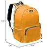 GIO'STYLE 17L Orange, Blue, Yellow Polyester Cooler with Aluminum Coating, Cool Box and Cool Bags, 10.24"D x 7.09"W x 15.75"H, True Lid view 2