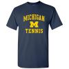 UGP Campus Apparel AS1103 - Michigan Wolverines Arch Logo Tennis T-Shirt Medium Navy view 1