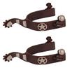 Jacks 11109 Brown Steel Spurs view 1