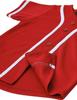 Hat and Beyond Kids Baseball Jersey Button Down T Shirts Hipster Plain Hip Hop Uniforms (08T, 5pu01_Red.WHI) view 3