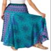 Joob Joob Long Boho Skirts for Women - Bohemian Hippie Maxi Summer Skirt Aqua view 2