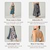 Joob Joob Long Boho Skirts for Women - Bohemian Hippie Maxi Summer Skirt Aqua view 3