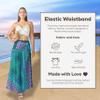 Joob Joob Long Boho Skirts for Women - Bohemian Hippie Maxi Summer Skirt Aqua view 4