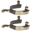 Jacks 11039 Black Steel Roping Spurs view 1