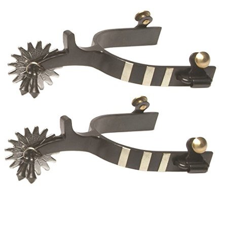 Jack's 11031 Black Steel Jingle Bob Spurs
