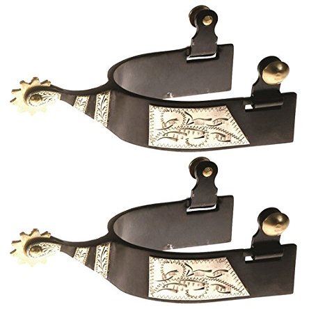 Jacks 11033 Black Steel Roping Spurs