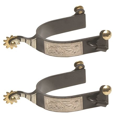 Jacks 11048 Black Steel Roping Spurs
