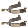 Jacks 11048 Black Steel Roping Spurs view 1