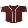 Hat and Beyond Kids Baseball Jersey Button Down T Shirts Hipster Plain Hip Hop Uniforms (08T, 5pu01_Bug.WHI) view 1
