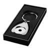 Bullet Trolley Coin Holder Key Chain (2.8 x 1.1 x 0.2 inches) (Silver) view 2