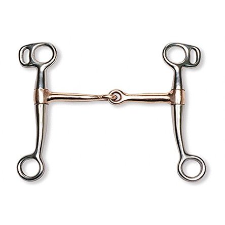 Jacks 10454-5-1-2 Stainless Steel Copper Mouth Tom Thumb Bit - 5.50 in.