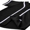 Hat and Beyond Kids Baseball Jersey Button Down T Shirts Hipster Plain Hip Hop Uniforms (04T, 5pu01_Blk.WHI) view 3