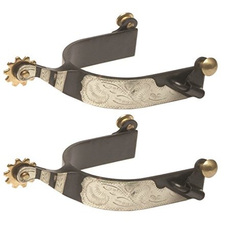 Jacks 11043 Black Steel Roping Spurs