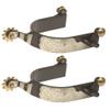 Jacks 11043 Black Steel Roping Spurs view 1