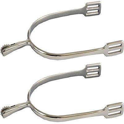 Jacks Imports 20247-30MM Stainless Steel Spurs with Rowel - 30 mm