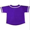 Hat and Beyond Kids Baseball Jersey Button Down T Shirts Hipster Plain Hip Hop Uniforms (02T, 5pu01_Pur.WHI) view 2