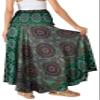 Joob Joob Long Boho Skirts for Women - Bohemian Hippie Maxi Summer Skirt Green view 2
